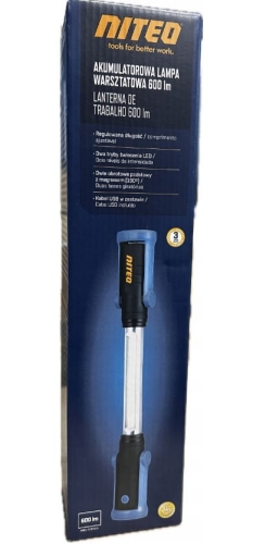 Akumulatorowa lampa lampka warsztatowa 600 lm magnes Niteo Tools.jpg