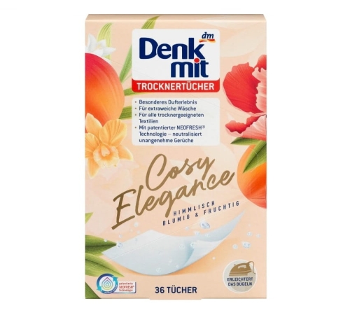Denkmit Zapachowe chusteczki do suszarki Cosy Elegance 36 szt.jpg