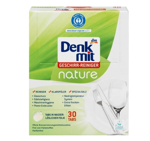 Denkmit Tabletki do zmywarki nature 30 szt.jpg
