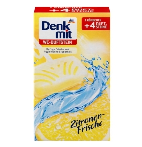 Denkmit Zawieszka do WC cytrynowa świeżość 4 szt