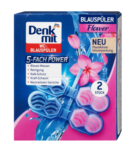 Denkmit Zawieszka do WC Flower Koloryzująca 2 sztuki x 48 g.png