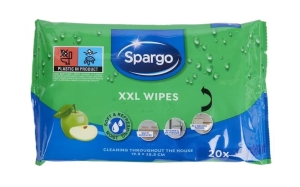 Spargo Wilgotne chusteczki oczyszczające XXL 20 szt