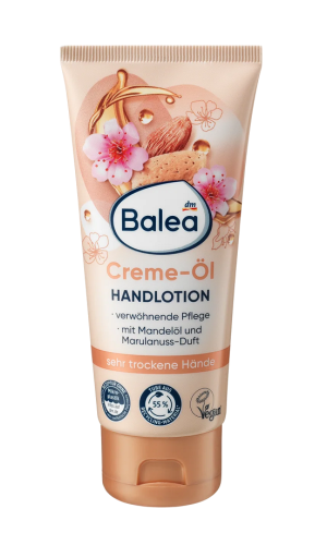 Balea Kremowy olejek do rąk Z olejkiem migdałowym i aromatem marula 100 ml.png
