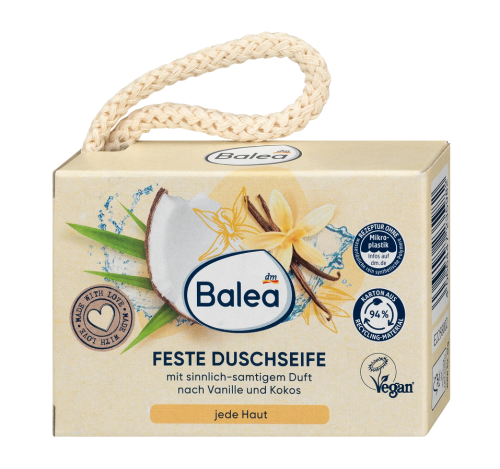 Balea Żel pod prysznic w kostce Wanilia i Kokos 100 g .png