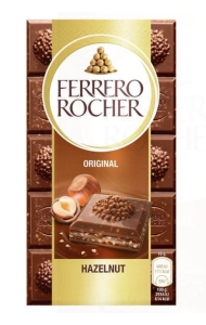  Ferrero Rocher Czekolada z orzechowym nadzieniem i kawałkami orzechów 90g
