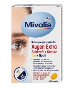 Mivolis Wsparcie widzenia + Ochrona Dzień + Noc kapsułki 30 szt