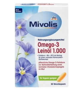 Mivolis Omega-3 1000 z olejem lnianym kapsułki 30 szt