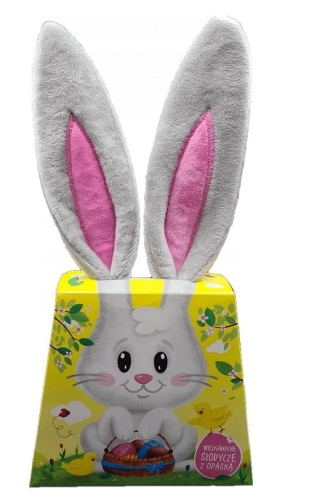 Millano Czekoladowe praliny Wielkanoc + opaska szare uszy zająca 100 g.jpg