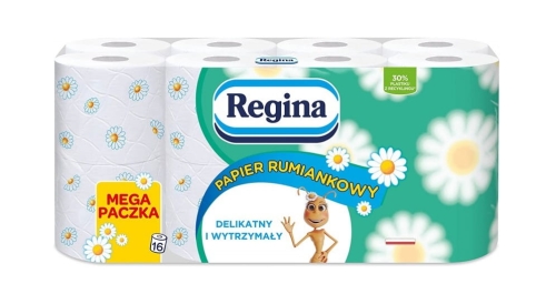 Regina Papier toaletowy Rumiankowy delikatny i wytrzymały 16 rolek 3 warstwowy (1).jpg