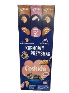 Przysmak Kremowy dla Kota Coshida Łosoś - Drób 7x16g