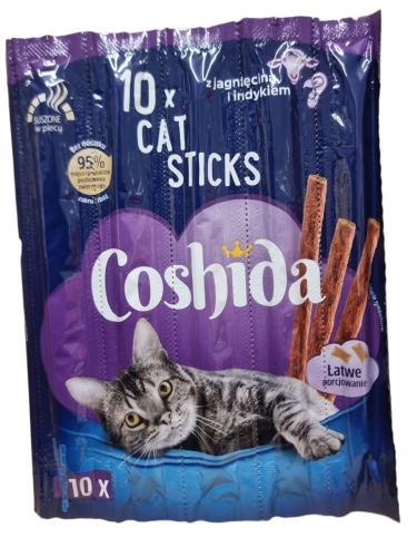 Karma uzupełniająca dla kota Cat Sticks 10szt. Coshida Jagnięcina Indyk.jpg