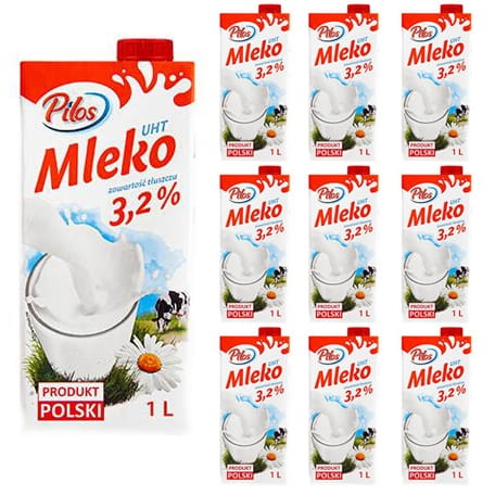 Mleko Pilos UHT Produkt Polski  3,2% 10x1l.jpg