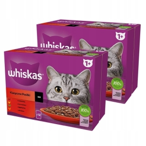 Mokra karma dla kota kawałki w sosie  WHISKAS  24x85 g 
