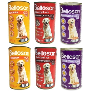 Bellosan Karma dla psów dorosłych Mix smaków  6 x 1,25 kg
