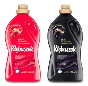 Płyn do prania tkanin Kłębuszek Zestaw Kolor i Czarny 2x 1,82l