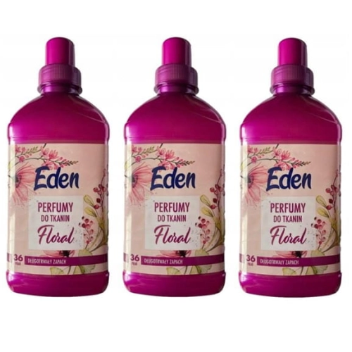 Perfumy do tkanin w płynie Eden Floral Zestaw 3 x 720ml