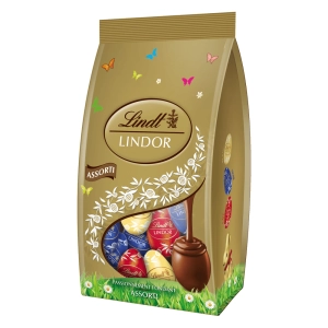 Lindt praliny wielkanocne jajeczka czekoladowe mieszane złote 180g 