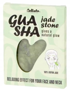 Płytka do masażu twarzy Masażer Belluto GUA SHA JADE STONE Kamień Jadeitowy