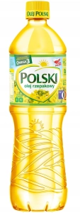 Olej Polski rzepakowy z Omega 3 1 L