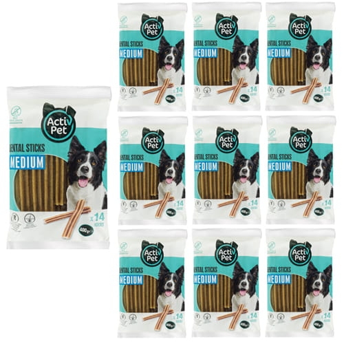Przysmak dla psa średniego Dental Sticks Medium 10 x 400g Activ Pet