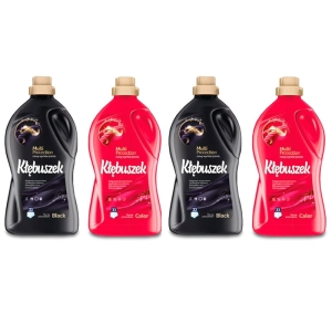 Płyn do prania tkanin Kłębuszek Zestaw Kolor i Czarny 4x 1,82l  