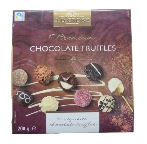 J. D. Gross Mieszanka czekoladowych trufli bombonierka 200g