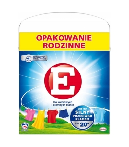 Proszek E do prania kolorowych i ciemnych tkanin 75 prań 4,125kg 
