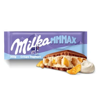 Milka Mmmax Czekolada mleczna Crispy Joghurt 300g.webp