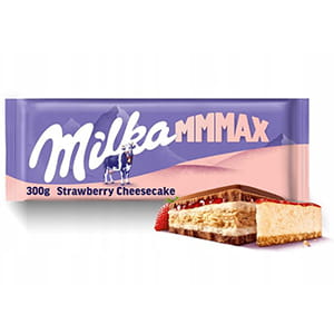 Milka Mmmax Czekolada mleczna Strawberry Cheesecake 300g
