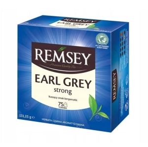 Remsey Earl Grey Strong Herbata czarna 75 torebek 131,25g