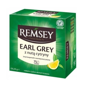 Remsey Earl Grey z nutą Cytryny Herbata czarna 75 torebek 131,25g