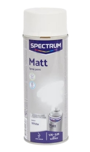 Farba w sprayu Spectrum 400 ml matowa biała
