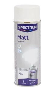 Farba w sprayu Spectrum 400 ml matowa biała