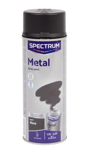 Farba w sprayu do METALU matowa CZARNY 400 ml Spectrum.JPG