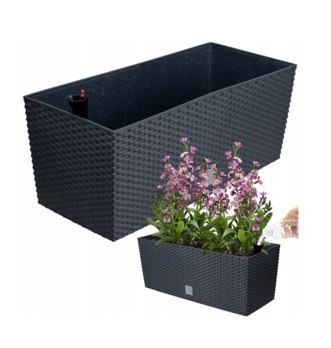 Doniczka donica ogrodowa balkonowa z wkładem 51,5 x 19,5 x 18,5 Rato Case antracyt (1).JPG