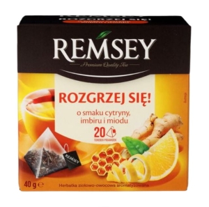 Remsey Herbata owocowa Cytryna Imbir Miód 20 torebek 40g