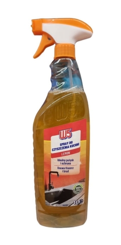 W5 Płyn spray do czyszczenia kuchni tłuszcz i brud Lemon 1L.jpg