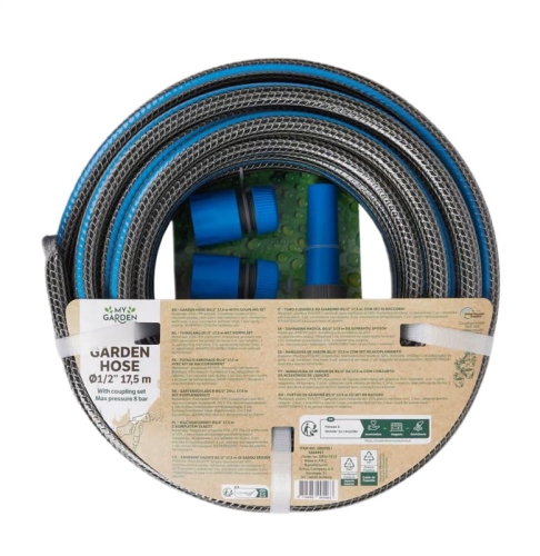 Wąż ogrodowy z końcówkami 17,5 m wzmocniony PCV My Garden (1).JPG