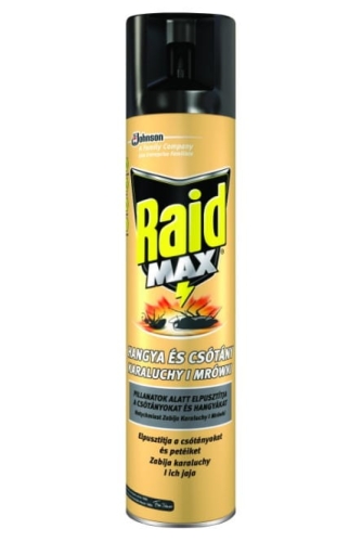 Raid Max owadobójczy spray przeciw karaluchom i mrówkom w aerozolu 400 ml.jpg