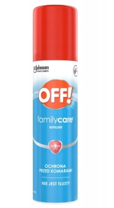 OFF! Family Care Aerozol Spray odstraszający komary 100 ml na skórę lub ubranie