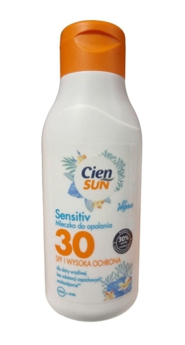 Cien Sun Sensitive Mleczko do opalania SPF 30 250 ml.jpg