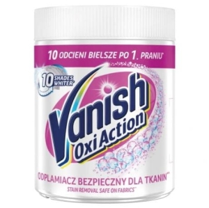 Vanish odplamiacz wybielacz proszek do tkanin białych Oxi Action White 470g