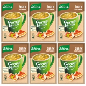 Knorr Gorący kubek żurek z grzankami 17 g 6x