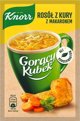 Knorr Gorący kubek Rosół z Kury z Makaronem 12 g