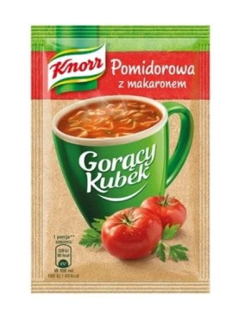 Knorr Gorący kubek Pomidorowa z Makaronem 19 g  3x – zdjęcie 2