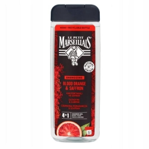 Żel pod prysznic 4w1 dla mężczyzn Pomarańcza Szafran LE PETIT MARSEILLAIS 400ml 