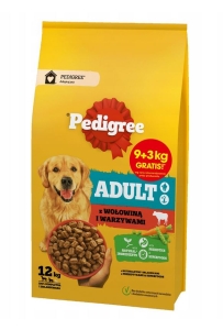 Pedigree Adult Sucha karma dla psa z wołowiną i warzywami 12 kg