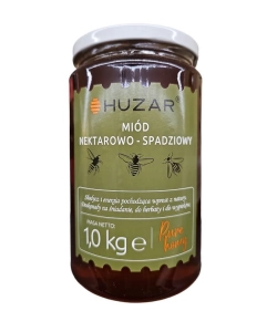 Huzar Miód nektarowo - spadziowy 1 kg