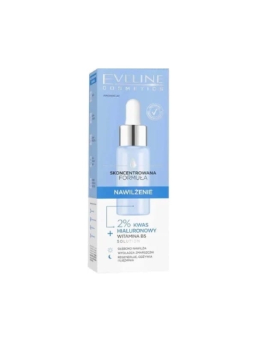 Eveline Serum Nawilżające 2% Kwas Hialuronowy Głębokie Nawilżenie Regeneracja 18 ml