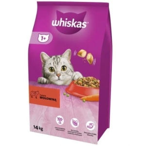 Whiskas Junior  Sucha karma dla kociąt Wołowina 1,4 kg